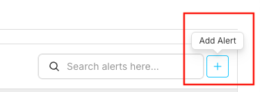 Add New Alert Interface