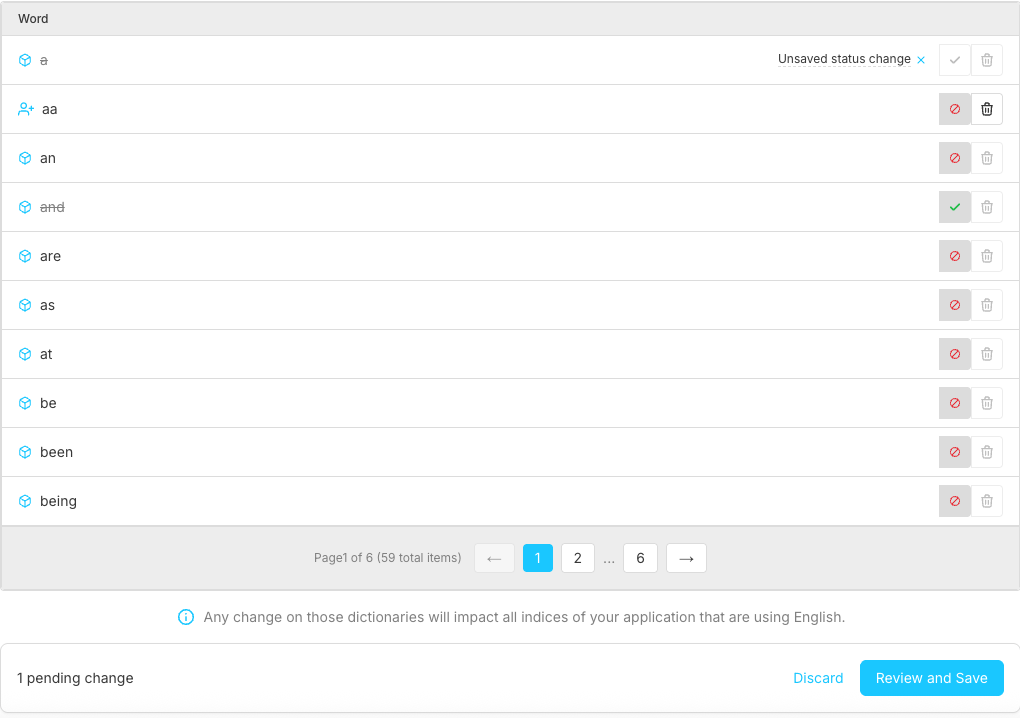 Disable Stopword Step 2