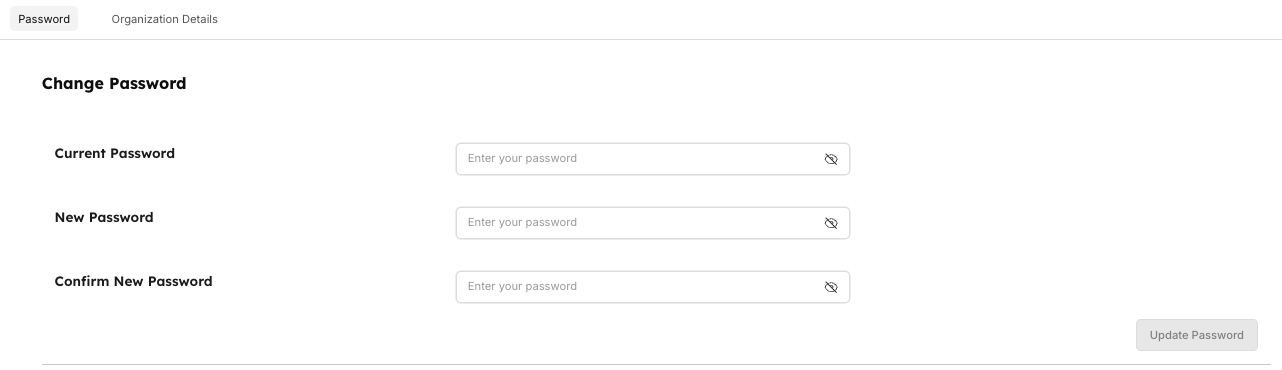 Password Security Controls